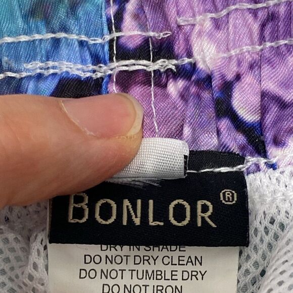 Bonlor Mens Swim Trunks Fish Scale Board Shorts Mesh Lining Beach Swim Shorts - Picture 6 of 16